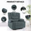 Fauteuil inclinable avec massage et vibration chauffante-10559565