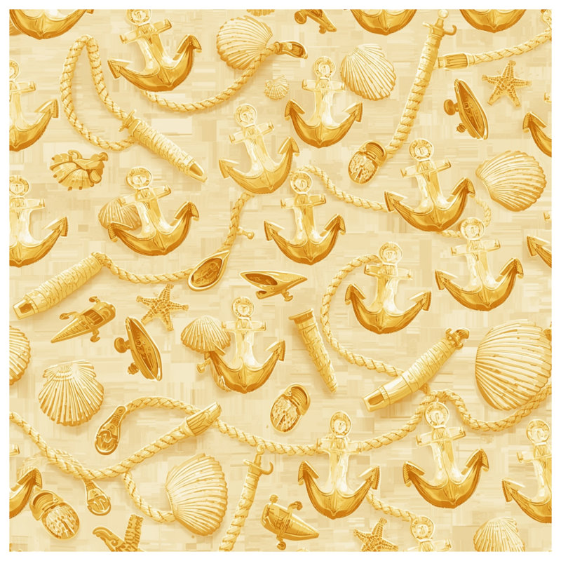 Housses de couette Anchor Seashell, Lit simple