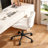 Armless Swivel Office Chair With U-Curve Ergonomic Seat And Silent Wheels-850631034