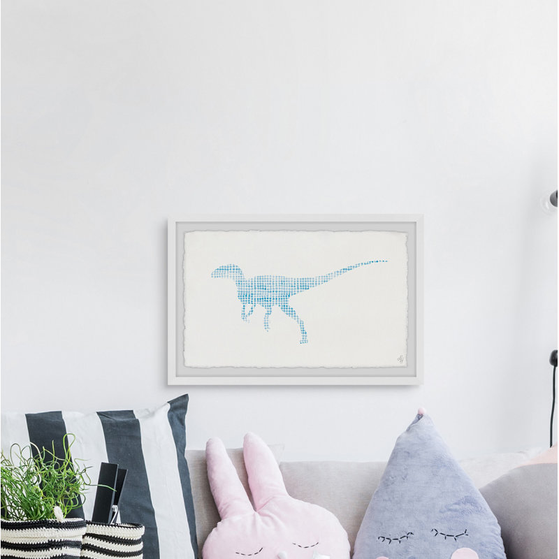 «Brodbeck», reproduction encadrée «Dino à motifs», H 20 po x l 30 po x P 1,5 po
