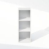 Ebern Designs Reed Open Shelf Multipurpose Bookcase, Storage Organizer, White