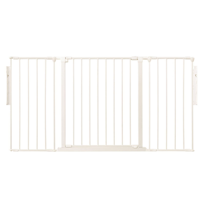 Spyros 70cm H Metal Folding Room Divider, 70cm H x 148cm W x 1.5cm D, White
