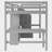 Full Size Loft Bed With L-Shaped Desk And Storage Drawers-1512347065