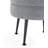 Bailey Mid-Century Modern Woven Polyester Blend Upholstered Wood Ottoman in Gray with Black Legs-873556231-873556229