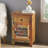 Steger Solid Wood Top End Table with Storage
