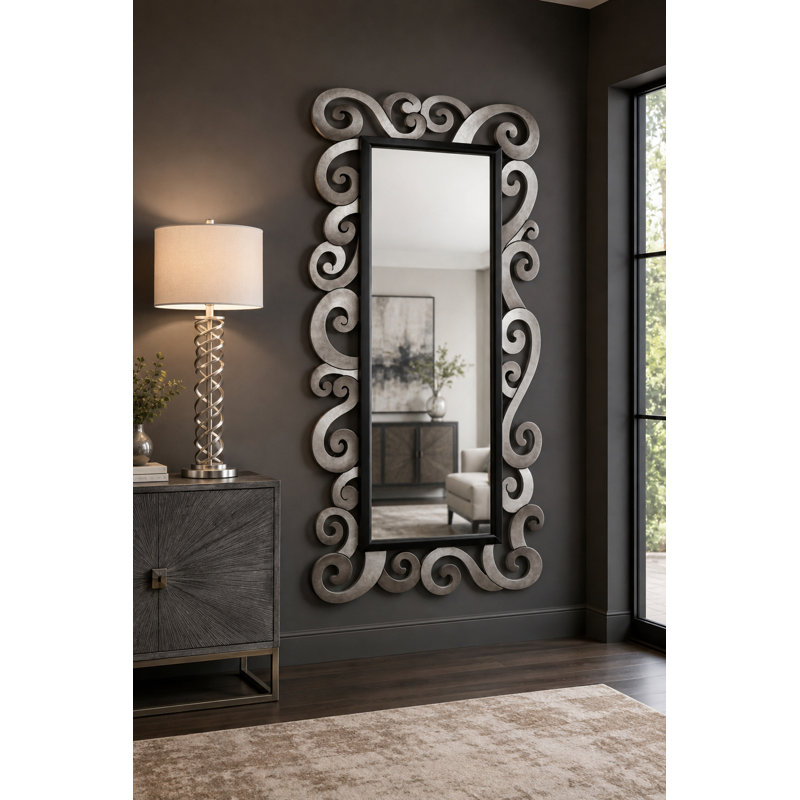 Engineered Wood Flat Wall Mirror