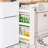 Slim Rolling Cart - 4 Tier Mobile Shelving Unit With Wheels For Kitchen, Bathroom, And Narrow Spaces