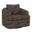 Chaise pivotante à 360 °, chaise ronde pivotante de 36,6 po avec coussins à deux couches, fauteuil d'appoint avec coussin de dossier capitonné-675202400