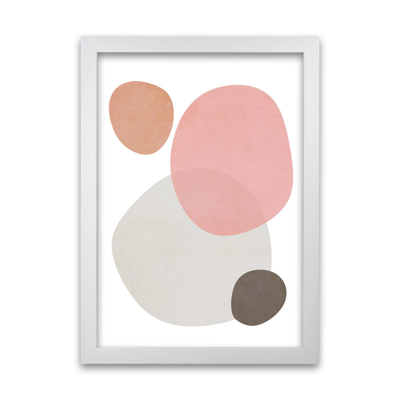 Pink And Grey Nursery A - Print, White Frame, 59cm H x 42cm W x 3cm D