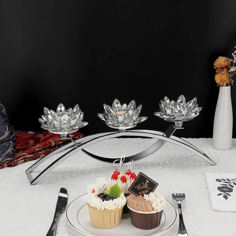 Bougeoir décoratif en cristal