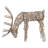 Outdoor Rattan Grazing Reindeer Lawn Decoration with LED Lights, 24"-1416220271