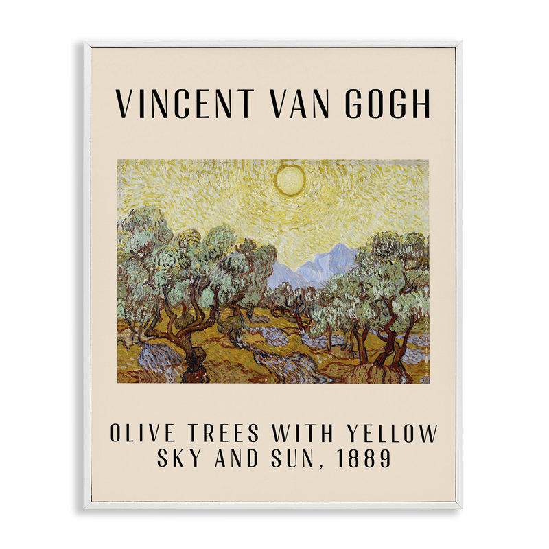«Classic Olive Trees» par Van Gogh, estampe numérique par Daphne Polselli, H 14 po x l 11 po
