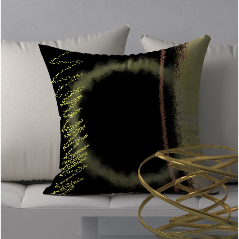  Housse et insert de coussin carré en plomb plomb, 24" X 24"