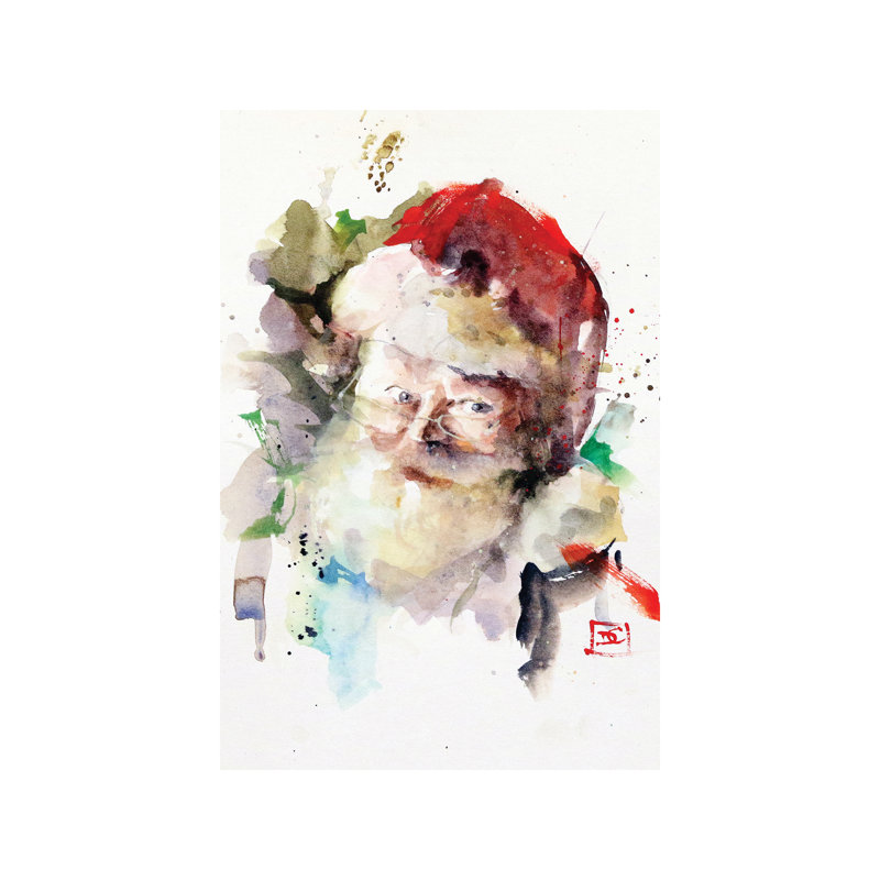 Santa by Dean Crouser - Wrapped Canvas Painting, 66.04 cm H x 45.72 cm W x 1.91 cm D