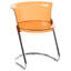 43 cm H Cantilever Chair in Orange