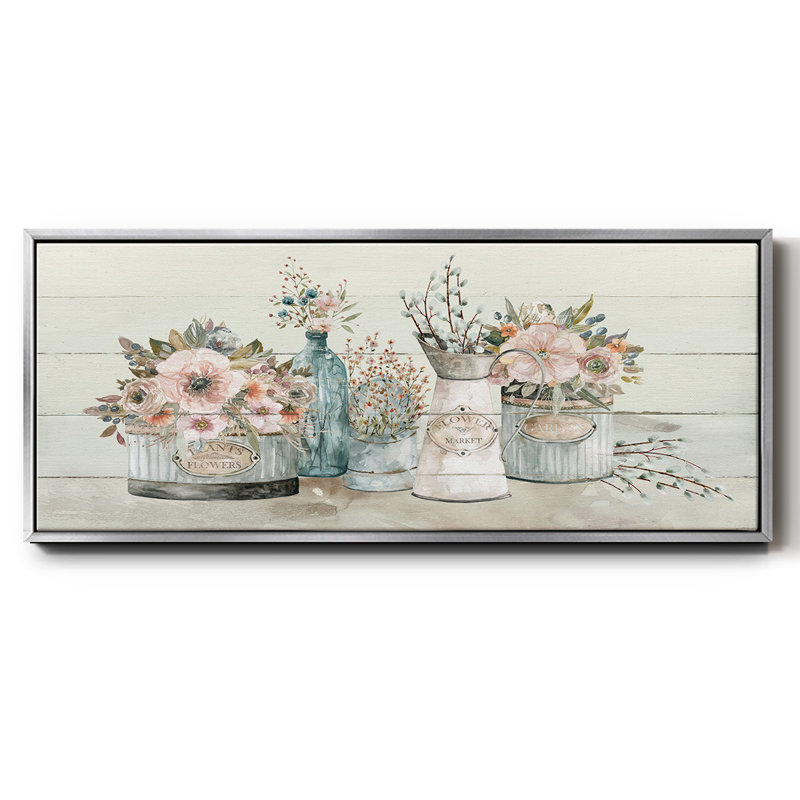 Marché aux fleurs - Toile encadrée