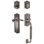 Nostalgic Warehouse Meadows Plate C Grip Handleset with Single Cylinder Deadbolt and Swan Lever