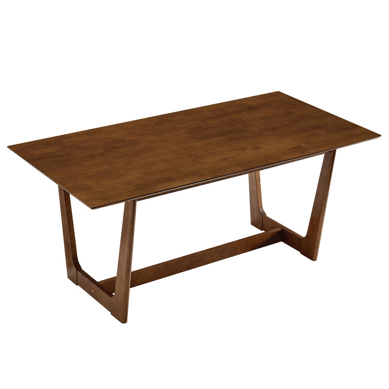 Solara 71" Rectangle Wood Dining Table In Natural, Walnut