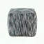 Pouf carré en jacquard avec fond antidérapant