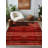 Susan Red Oriental Machine Printed Cotton Polyester Area Rug-1941784497