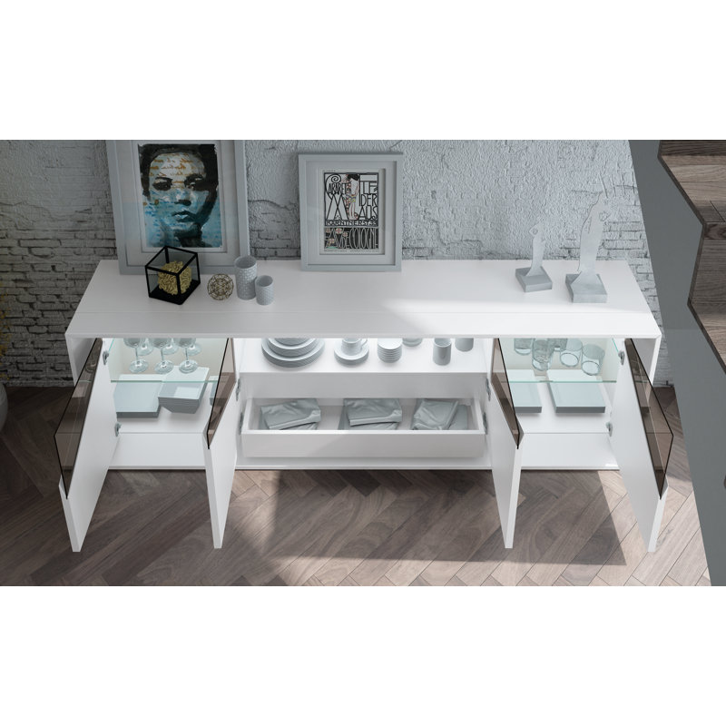 Buffet azkary A 11.10, Haute brillance, H 36 po x l 71 po x P 18 po