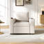 Chaise longue rembourrée avec porte-gobelet intégré-129916163