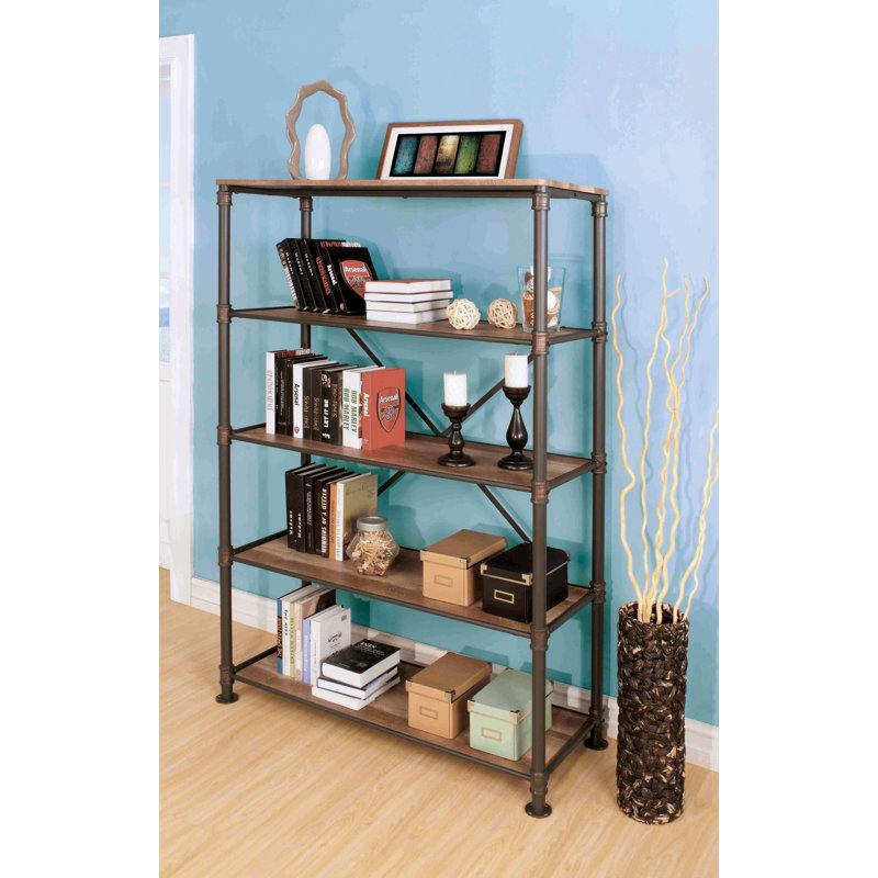 Bibliothèque étagère en métal Holsworthy H 70,63 "
