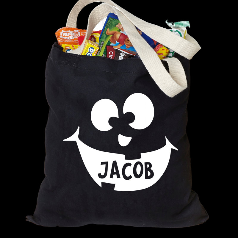 Sac à gâteries lanterne personnalisé Glow-in-The-Dark Jack-O '', Oui