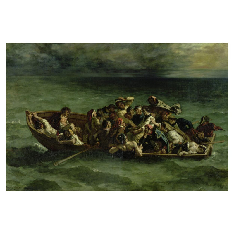 Le naufrage de Don Juan par Eugène Delacroix - Estampe numérique, H 32 po x l 40 po