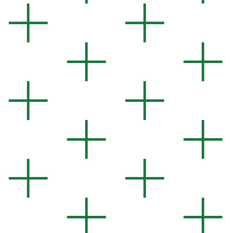 Grand rouleau de papier peint additionnel L 10 pi x l 24 po, Vert/blanc, Non encollé, Paper