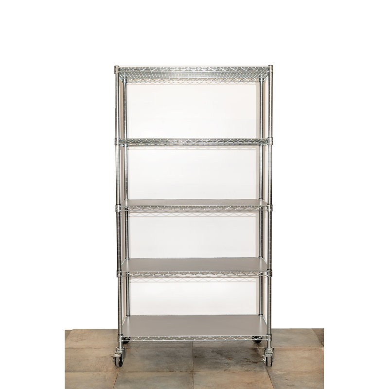 Doublure de tablette en PVC, H 0,125 po x l 23 po x P 13,25 po, Gris clair