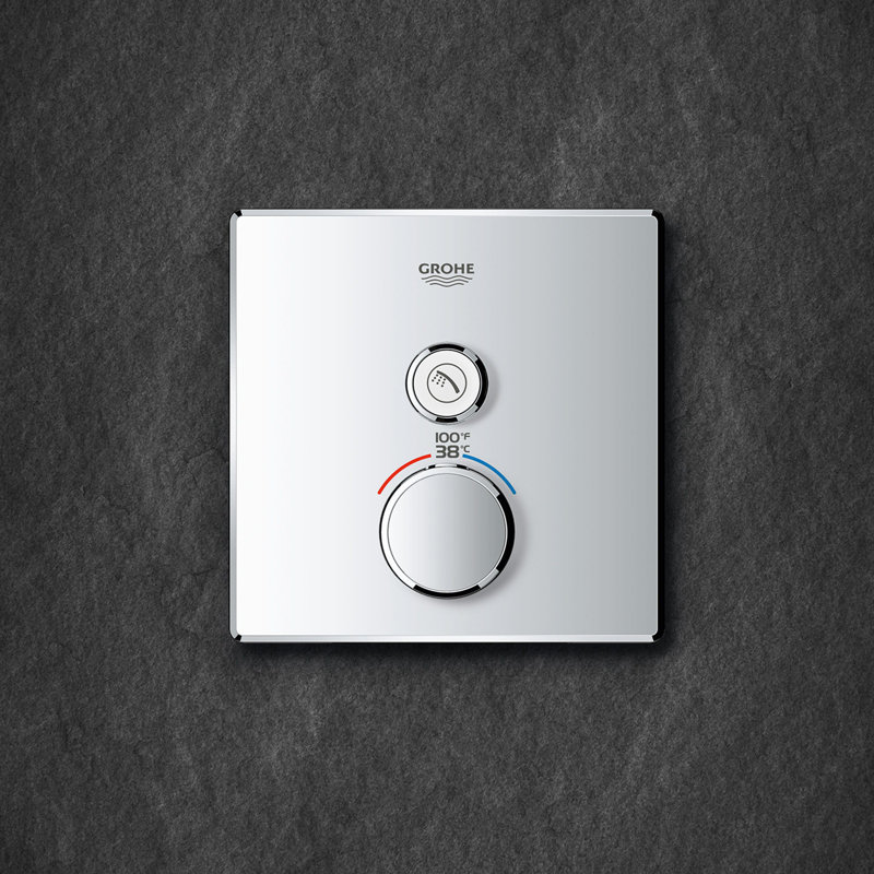 Grohtherm® SmartControl Single Function Thermostatic Trim with Control Module, StarLight Chrome
