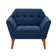Merrylite  37" Wide Upholstered Armchair with Tufted Backrest