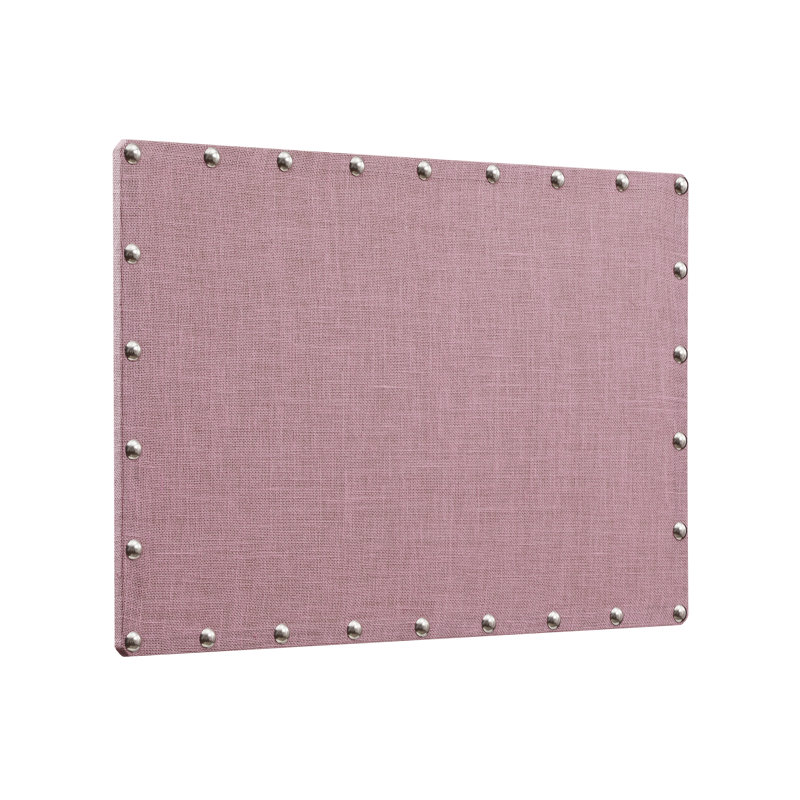 Babillard magnétique en toile de jute Magness, Rose