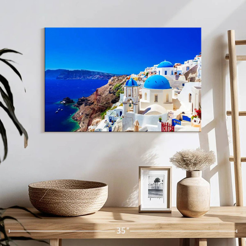 Ravi Scenic Oia, 16" H x 24" W