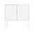Ava 24" Metal Accent Cabinet In White-803045876