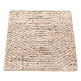 Tapis taupe unique 2 pi 1 po x 2 pi 11 po Tangier