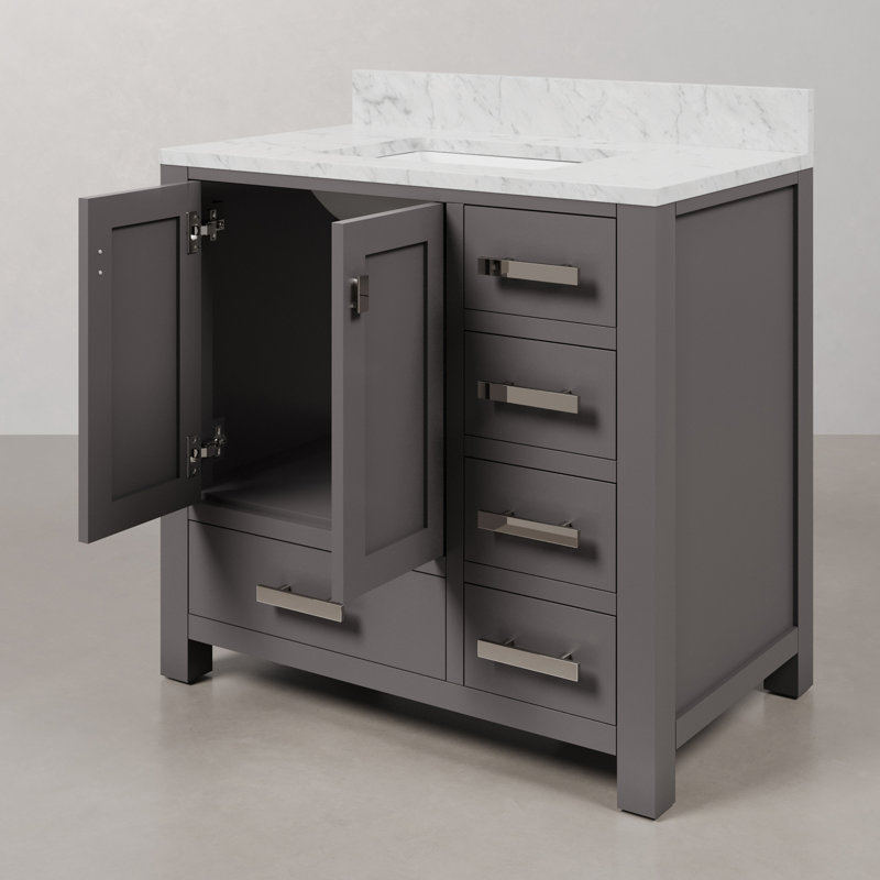 Steve 36'' W Single Vanity, Cashmere Grey
