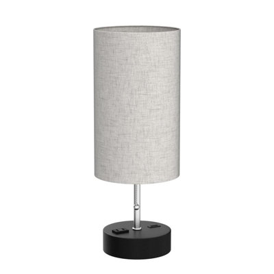 Lampe de table 3 couleurs avec ports USB A et C