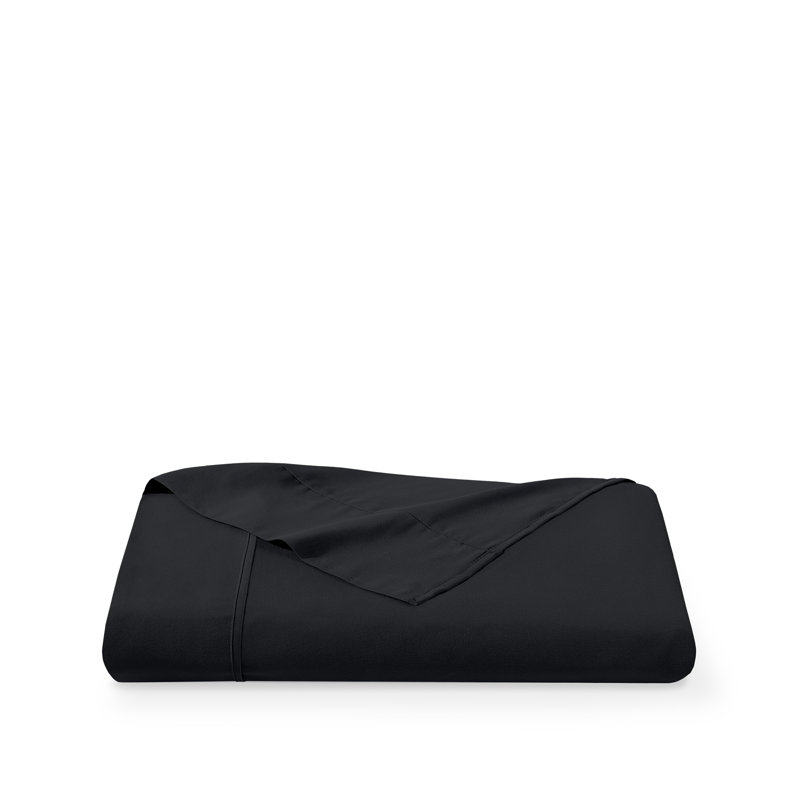 Drap de luxe ultra doux, Drap plat de taille très grand, Noir