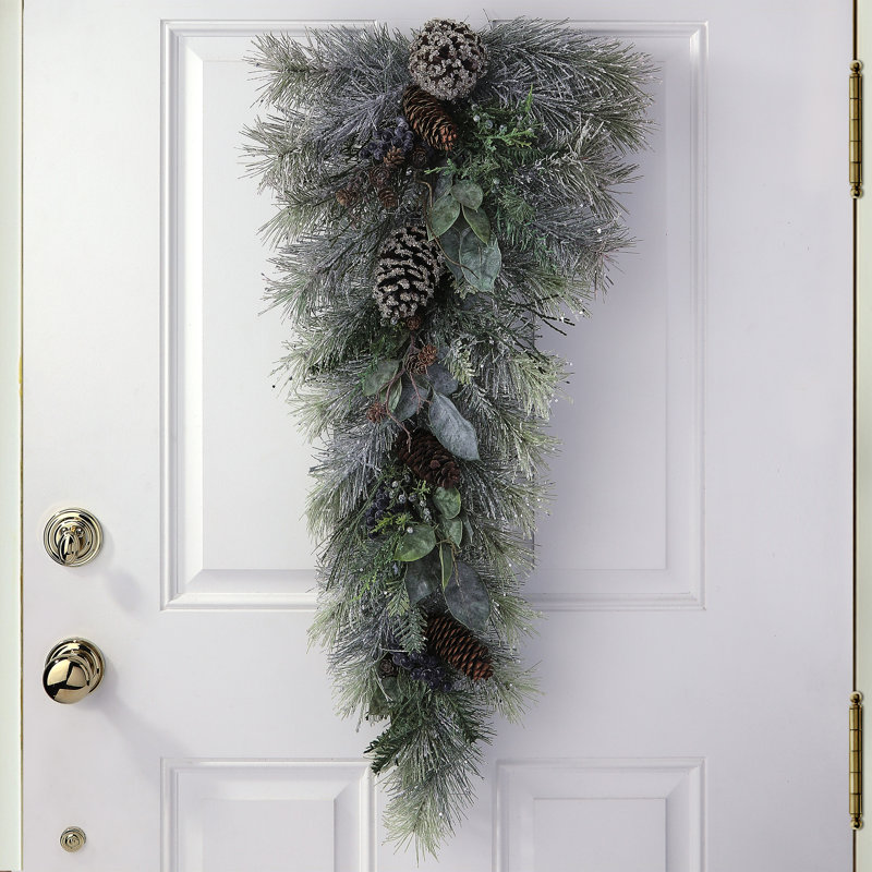 Frost Pine And Cedar Leaf Teardrop