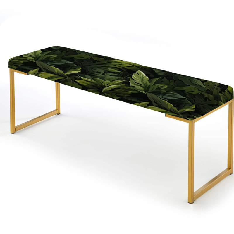 Jungle Camouflage Adventures - Banc rembourré camouflage doré