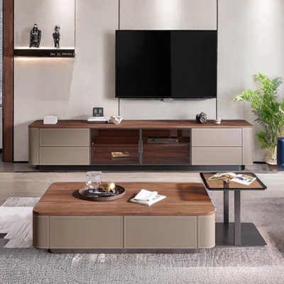 Simple TV cabinet coffee table combination