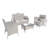 Twitchell Rattan 4 - Person Seating Group with Cushions