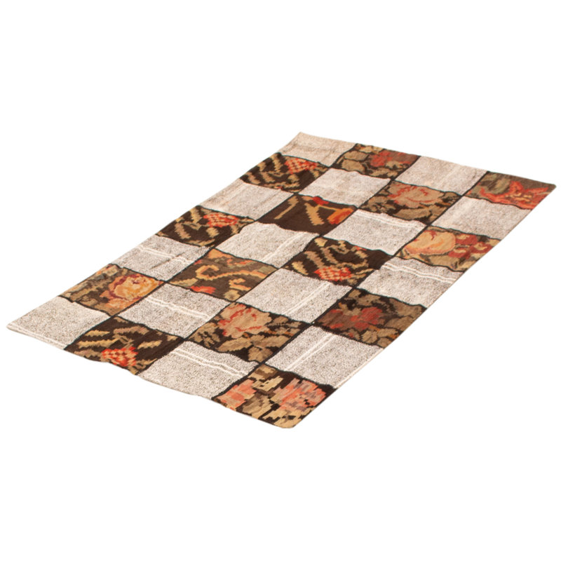 Alixzander Wool Patchwork Indoor Rug