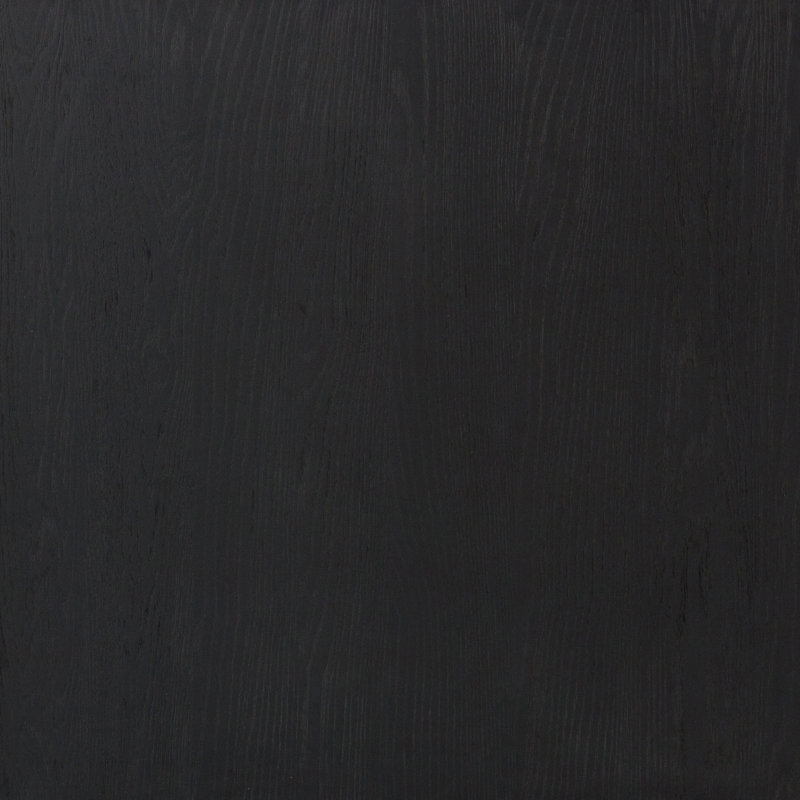 Charley Solid Wood Coffee Table, Drifted Matte Black Veneer