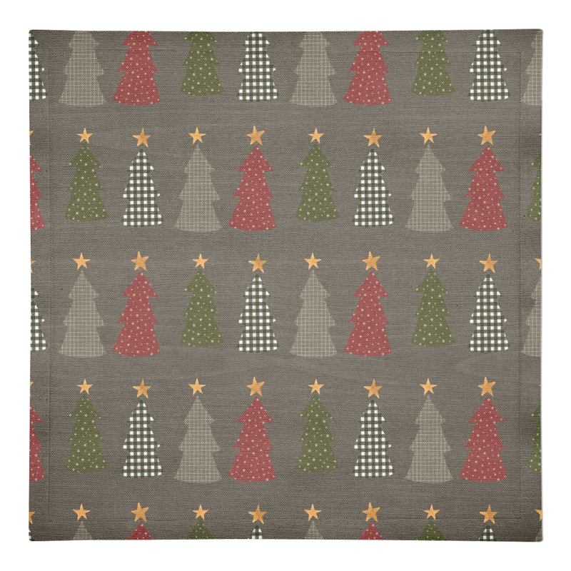 Serviette en coton 10 po Divith, Gris