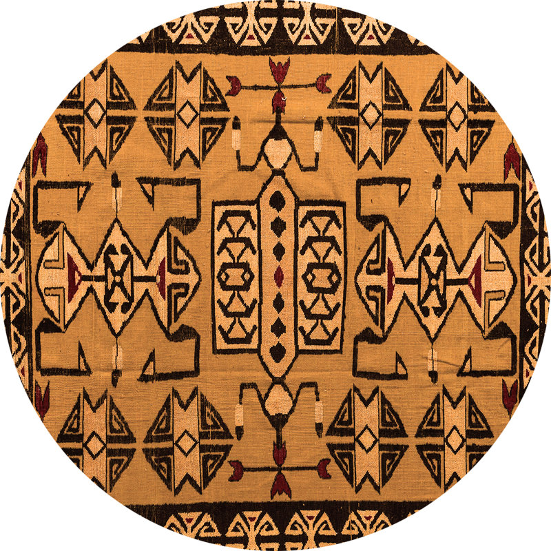 Abstract Indoor Rug, Round 3'