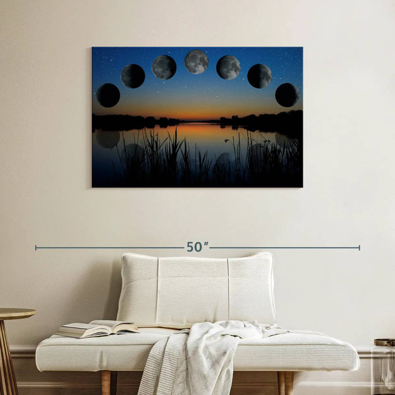 Oberle Lunar Phase Sequence, 26" H x 39" W