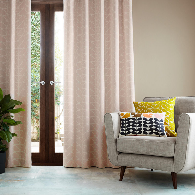 Linear Stem Curtains, 66 W x 90 D cm, Whale